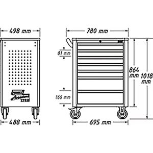 Produktbild für Werkzeugwagen Hazet Assistent 176N-7/256