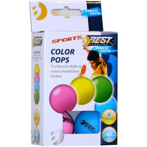 Produktbild für Tischtennisbälle Best-Sporting Colour Pops