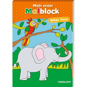 Malbuch Tessloff Mein erster Malblock, Wilde Tiere
