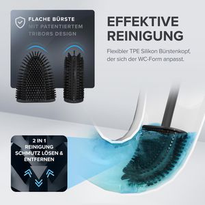 Produktbild für WC-Bürste ovimar Toilettenbürste Abeloya, schwarz