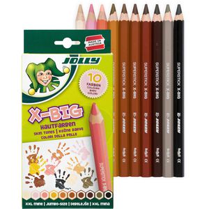 Produktbild für Buntstifte Jolly X-BIG Hautfarben, 3099-0003