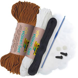 Produktbild für Bastelset Folia 23909 Mini-Häkelset Eichhörnchen