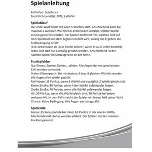 Produktbild für Spielblock Idena 40170, Würfelhit, 3 Stück