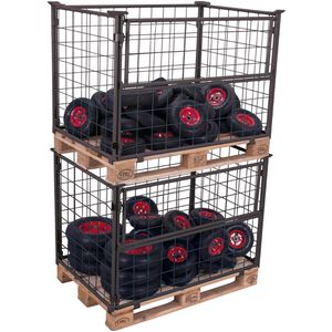 Produktbild für Palettenaufsatz VARIOfit Typ 64, pa-080.030, anthrazit, Stahl