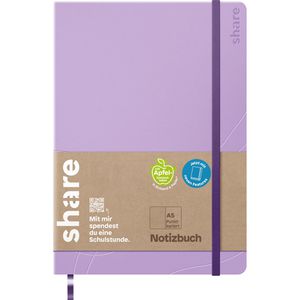 Produktbild für Notizbuch share 4-0014350, Upcycling, Kunstleder Hardcover