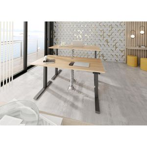 Produktbild für Schreibtisch Hammerbacher XDKB 16, eiche / graphit