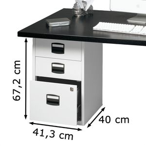 Produktbild für Standcontainer Bisley-Home PFA3, weiß