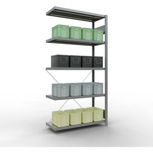 Produktbild für Anbauregal Schulte 12945, 5 Metallböden