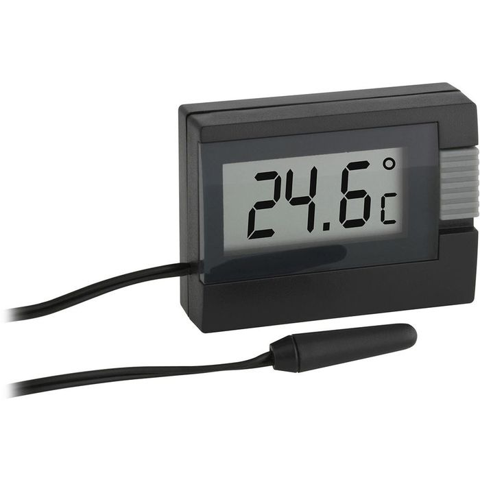 TFA Thermometer 30.2018.01 innen/außen, digital, mit Kabelfühler, schwarz – Böttcher  AG