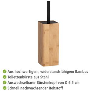 Produktbild für WC-Bürste Wenko Padua Bambus, braun