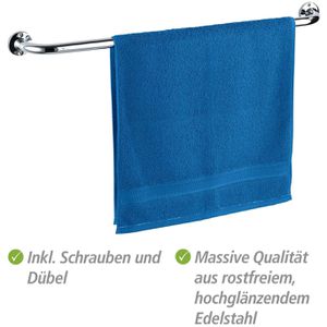 Produktbild für Handtuchhalter Wenko Basic 17928100, silber