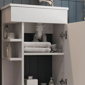 Produktbild für Waschtisch Vicco Amadeo, hängend, weiß