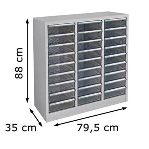Produktbild für Schubladenschrank ADB SC3x9, 40613, aus Metall