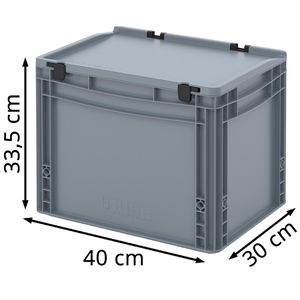 Produktbild für Eurobox AUER ED 43/32 HG, grau, 30 Liter