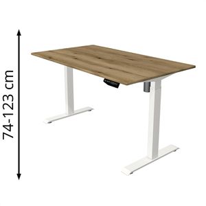 Schreibtisch Kerkmann Move 1, eiche / weiß