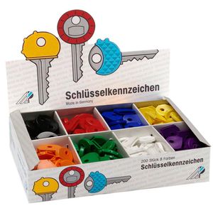 Produktbild für Schlüsselkappen Wedo 262 8025, halbrund, 200 Stück