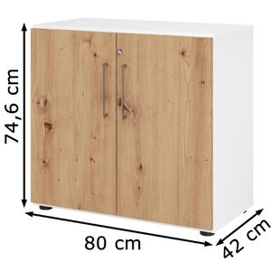 Produktbild für Aktenschrank Hammerbacher Serie 9 Advanced, aus Holz