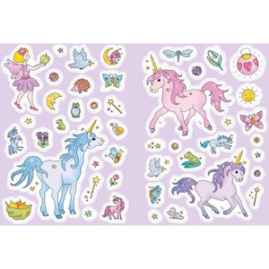 Produktbild für Malbuch Tessloff Glitzer-Sticker Malbuch Funkelnde Einhörner