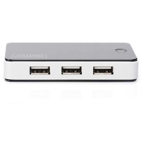 Produktbild für USB-Hub Digitus DA-70222, schwarz / weiß