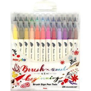 Brush-Pen Pentel SESW30C-24, Brush Sign Pen Twin