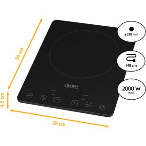 Produktbild für Kochplatte TZS-First-Austria Slim, FA-5095-2
