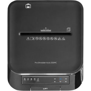 Produktbild für Aktenvernichter HP 2821 Pro Shredder Auto 200MC, mit Rollen