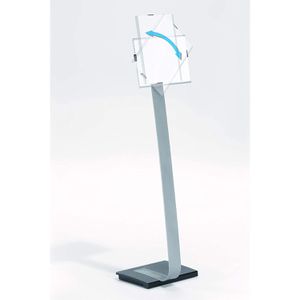 Produktbild für Infoständer Durable 4812-23 aus Aluminium, silber, A4