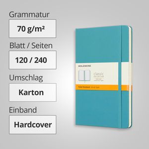 Produktbild für Notizbuch Moleskine Classic Collection Large, Karton Hardcover