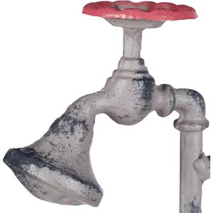 Produktbild für Regenmesser Relaxdays 10026414, Wasserhahn, aus Metall &amp; Glas