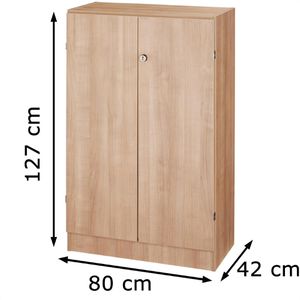 Produktbild für Aktenschrank Hammerbacher Solid 6550, aus Holz