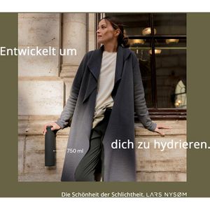 Produktbild für Trinkflasche LARS-NYSØM Ren Carbon Black