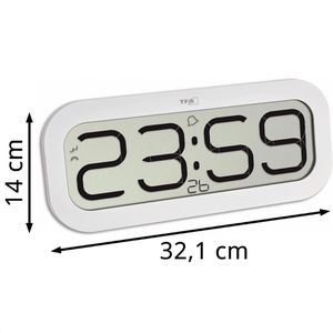 Produktbild für Wanduhr TFA 60.4514.02 Bimbam, Kunststoff, digital, Funkuhr