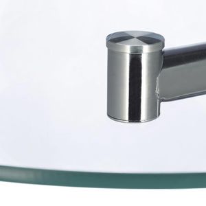 Produktbild für Beistelltisch Relaxdays 10021269, transparent / silber