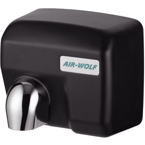 Händetrockner Air-Wolf Serie E, 10-404, Warmluft, schwarz