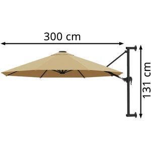 Produktbild für Sonnenschirm vidaXL 44866 , rund