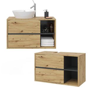Produktbild für Waschbeckenunterschrank Vicco Viola, hängend