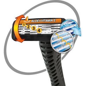 Produktbild für Nassrasierer Bic 4 Flex