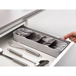 Produktbild für Besteckkasten JosephJoseph Drawer Store, grau, aus Kunststoff