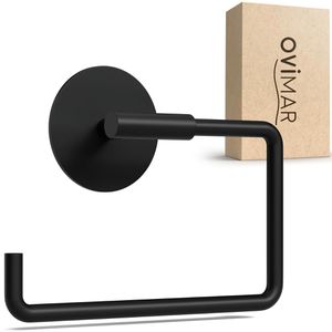 Produktbild für Toilettenpapierhalter ovimar Tromoy, schwarz