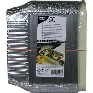 Produktbild für Aluschalen Papstar 14517, mit Einlegedeckel, 0,7 l
