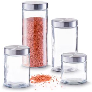 Produktbild für Vorratsglas Zeller 19916, mit Edelstahldeckel