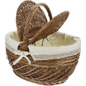 Produktbild für Einkaufskorb Frank-Flechtwaren 102441 Picknickkorb, braun