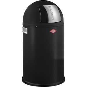 Produktbild für Mülleimer Wesco Pushboy Junior, schwarz matt