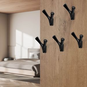 Produktbild für Garderobenhaken SO-TECH Bicorno, 130332, schwarz matt