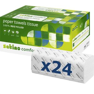 Papierhandtücher Satino Comfort 277280, grau