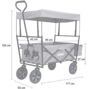 Produktbild für Bollerwagen Arebos 423316, faltbar