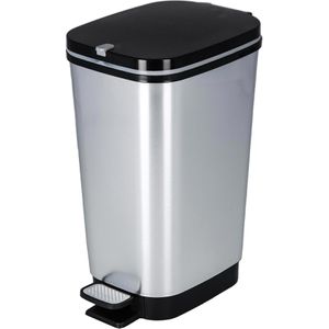 Mülleimer Curver KIS Chic Bin Style, silber