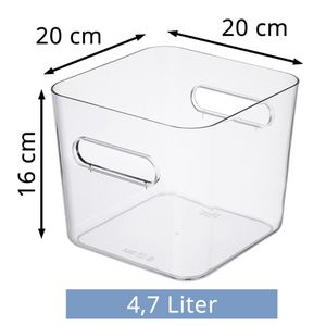 Produktbild für Aufbewahrungsbox Smartstore Compact Square L, 4,7L