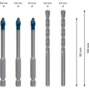 Produktbild für Bohrer Bosch Expert HEX-9 HardCeramic Mixed