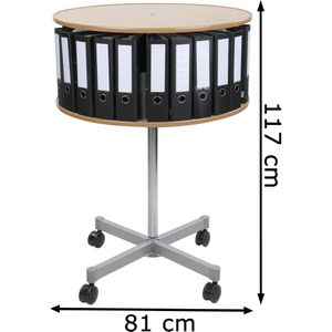 Produktbild für Ordnerdrehsäule Reef RM081BB1, buche, 1 Etage